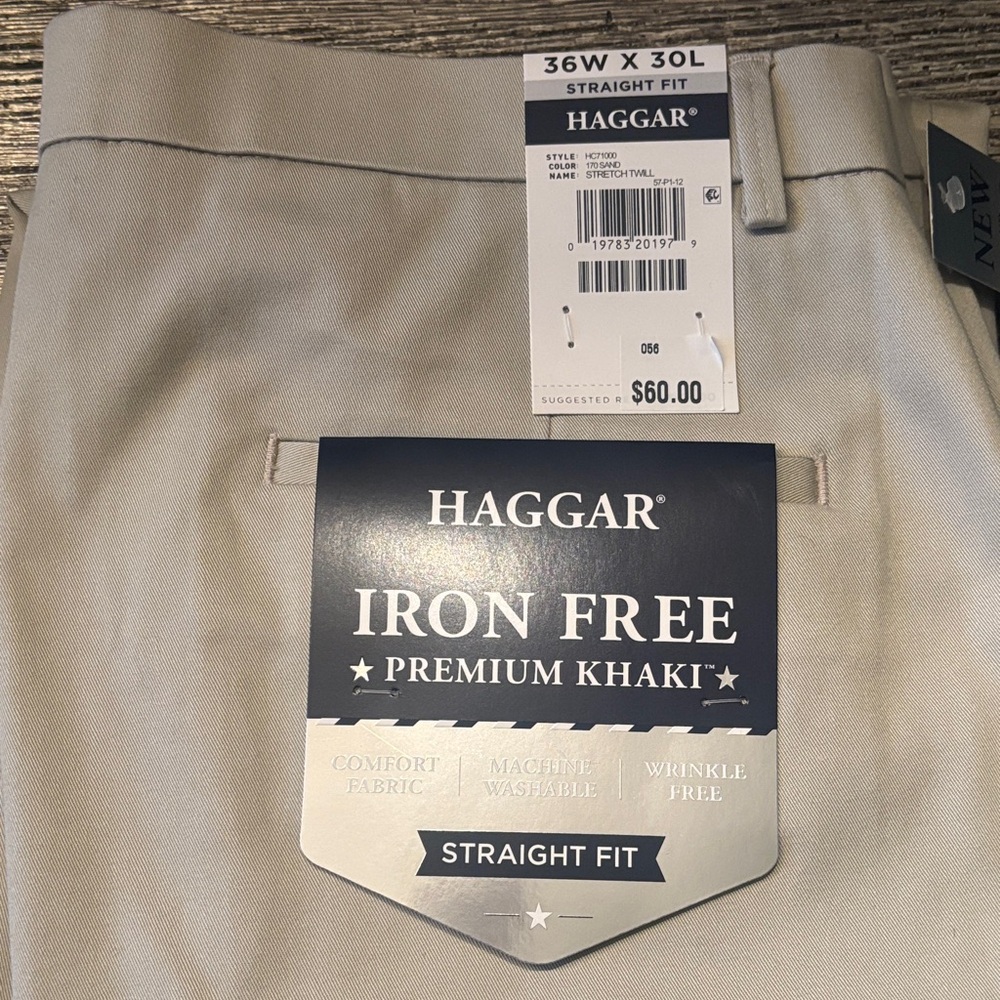 Haggar Men's Iron Free Premium Khaki Pants - Cream